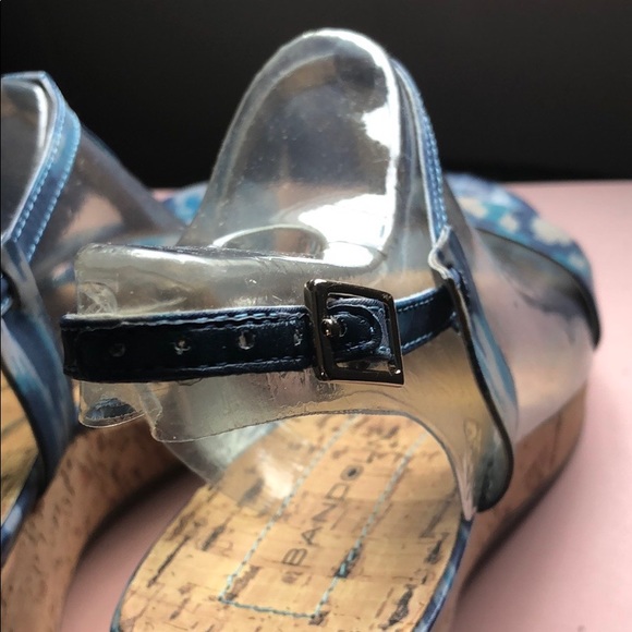 NWT Bandolino Nezra Blue Wedges, Size 8 - Picture 7 of 9